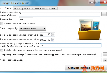 ImagesToVideo V4.0 官方绿色免费版-新秀网
